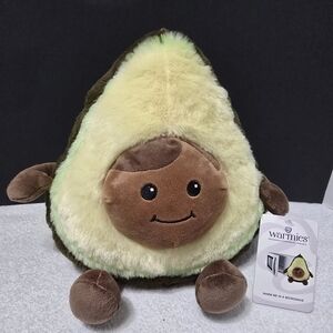 Plush Avocado Heatable Toy - Green/Brown